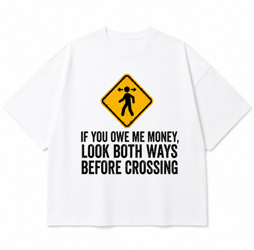 Look Both Ways Tee (White)